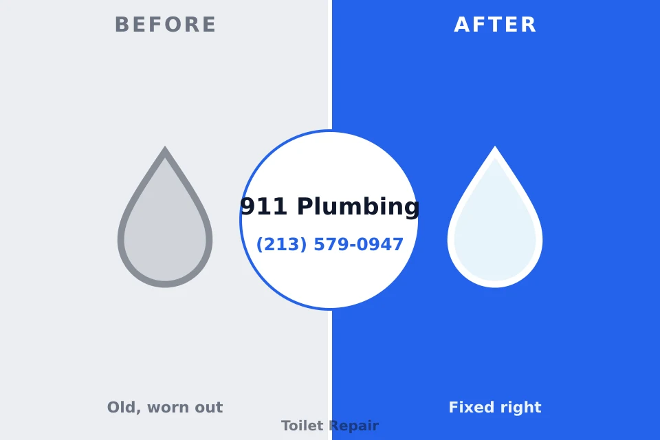 Before and after: plumbing repair New Preston, CT